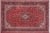 Red Shabby Chic Persian Red/Blue Wool Rug - 8'0'' X 11'11'' For Sale - Image 8 of 10