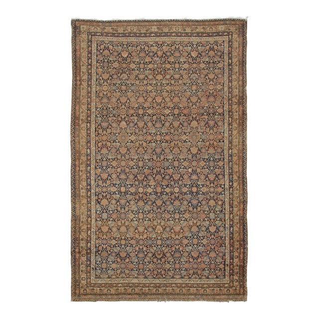 Antique Persian Malayer Rug With Polychrome Herati Floral Pattern - Rug & Kilim For Sale