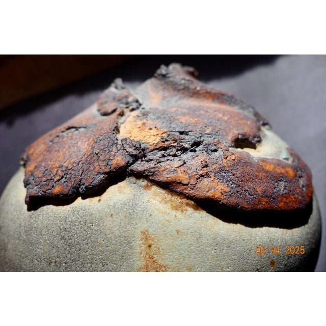 1980s Raku Vessel For Sale - Image 11 of 11