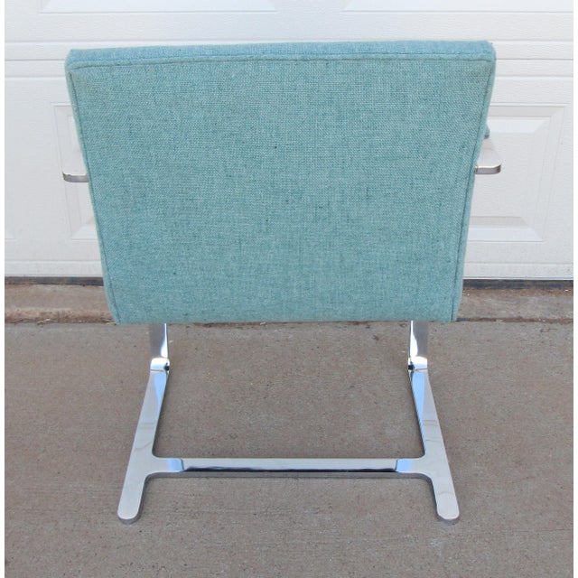 Mid 20th Century Mid 20th Century Attributed to Ludwig Mies Van Der Rohe Brno Style Chair Flat Arm For Sale - Image 5 of 14