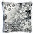 Schumacher X Johnson Hartig Modern Toile Box 20" Pillow in Black For Sale