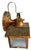 Copper and Frosted Reeded Glass Wall Sconce, Circa 1920 For Sale - Image 4 of 4