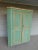 Primitive Shaker Style Painted Pine Blind Door Corner Cabinet 71"h X 51" face width Good Antique Condition, original...