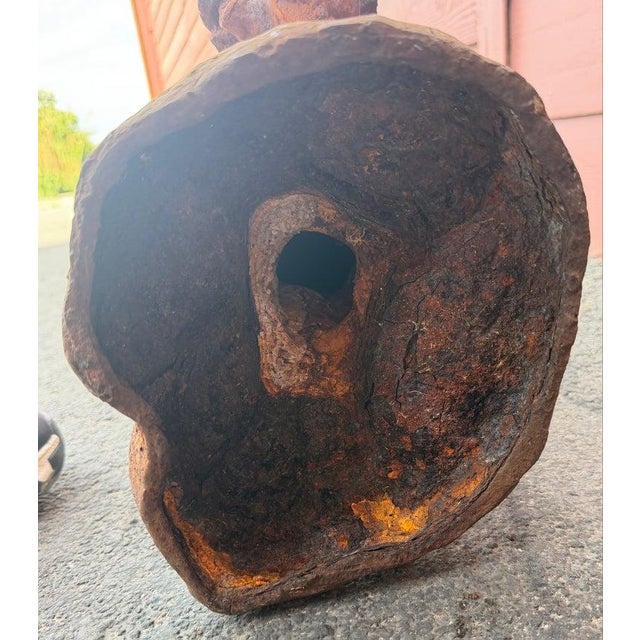 Late 19th Century Late 19thc Original Old Surface Iron Rooster For Sale - Image 5 of 9
