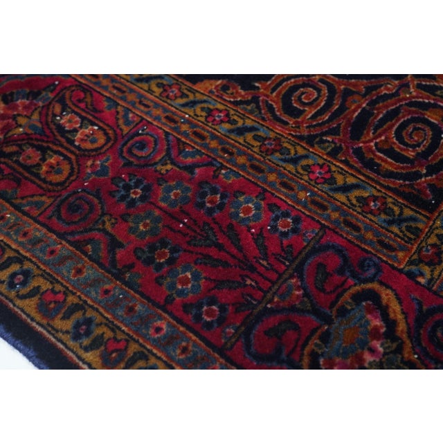 Antique Manchester Kashan Rug 3'6'' X 4'10'' For Sale - Image 4 of 10
