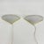 Vintage Glass Wall Lamps with Gold Holders, 1970s, Set of 2, in Good conditions. Designed 1970 to 1979 European Plug (up...