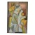 Vintage Abstract Family Portrait Painting For Sale
