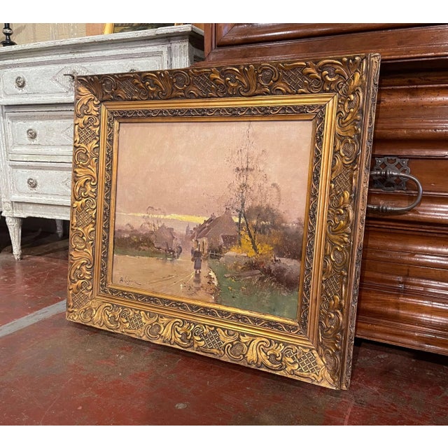 Tan 19th Century French Village Scene by Eugène Galien-Laloue, E. Lefevre For Sale - Image 8 of 13