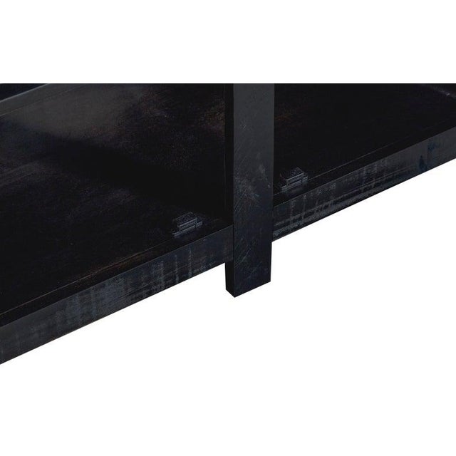 Wood Crafters and Weavers Barlow Display Kitchen Island - Distressed Black For Sale - Image 7 of 8