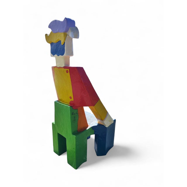 Sculptural Chair and Table by Ludo Huys, 1990s, Set of 2 For Sale - Image 9 of 17