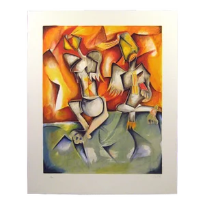 Alexandra Nechita "Angels Glow in the Dark" Signed Art Lithograph