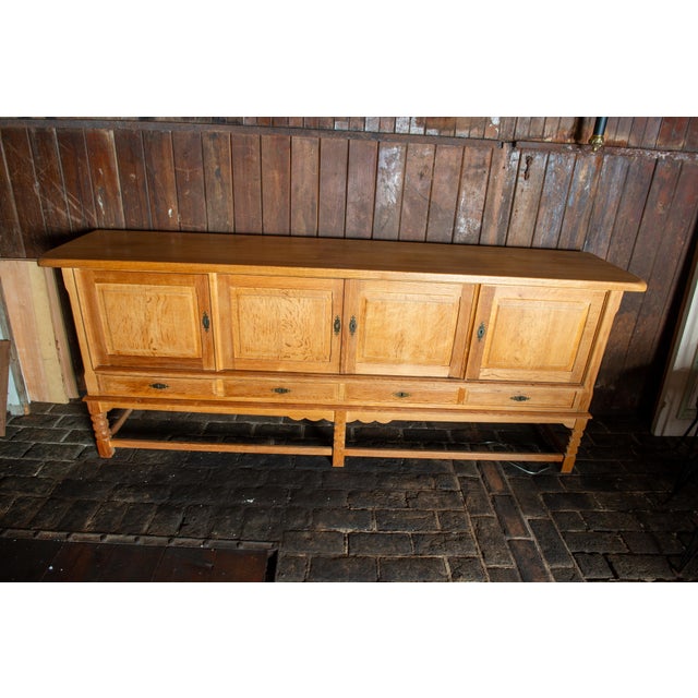 1960s Danish Oak Sideboard by Henning Kjaernulf, Mid-Century Modern, Attributed For Sale In New York - Image 6 of 13