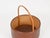 Mid-Century Italian Rattan and Leather Basket, 1970s For Sale - Image 11 of 15