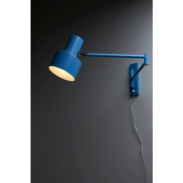 Sky Blue Skala Wall Lamp by Jo Hammerborg for Fog & Mørup, 1969 For Sale - Image 3 of 11