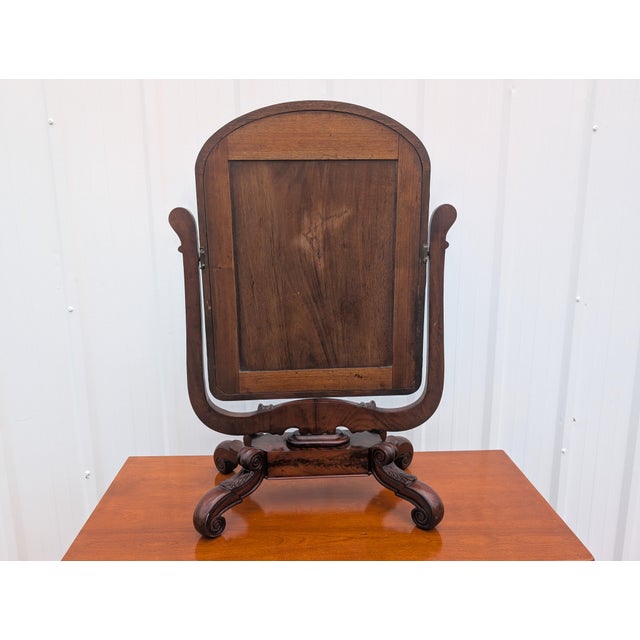 Vintage Ornate Victorian Mahogany Dressing Table Mirror For Sale - Image 10 of 11