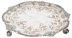 Antique George III Sheffield Silver-Plated Tray, 18th Century