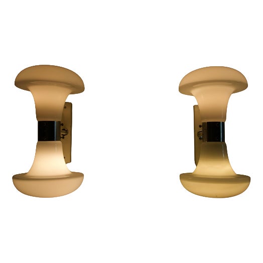 Murano Glass Wall Lamps attributed to Carlon Nason, 1970s, Italy For Sale