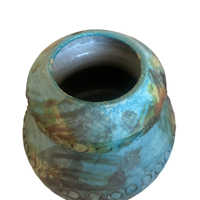 Ceramic Alvino Bagni ‘Sea Garden’ Gourd Vase For Sale - Image 7 of 8