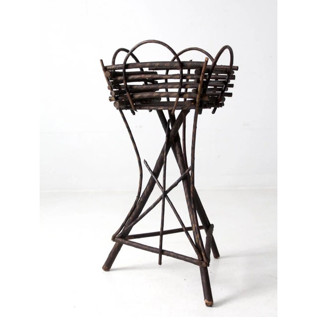 Antique Adirondack Twig Planter For Sale - Image 12 of 12