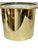 Vintage French Brass Art Deco Style Brass Finish Top Hat Ice Champagne Bucket Cooler For Sale - Image 4 of 17