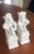 This is an absolutely gorgeous pair of male and female foo dogs. The porcelain is glazed in a rich creamy ivory and both...