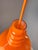Hanging Lamp in Orange Glass from Peill & Putzler For Sale - Image 9 of 11