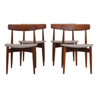 Danish Teak Chairs from H.W. Klein, 1960s, Set of 4 For Sale