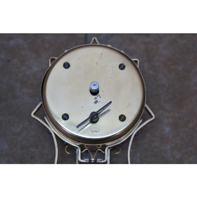 Japanese Linden Art Nouveau Swinging 8 Day Diana Statue Desk Clock 14" For Sale - Image 18 of 18