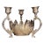 Solid Brass Mid- Century Centerpiece Candle Holder For Sale