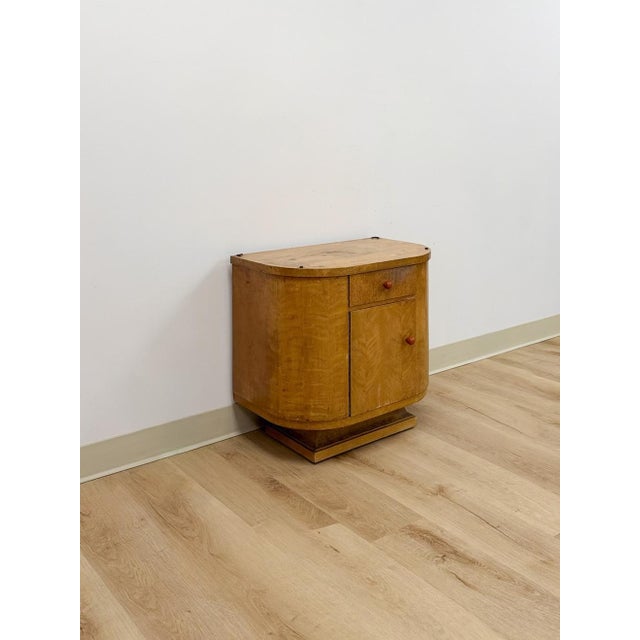 Mid-Century Modern Art Deco 1930s End Table Vintage Antique Side Table Rare Accent Find For Sale - Image 3 of 11