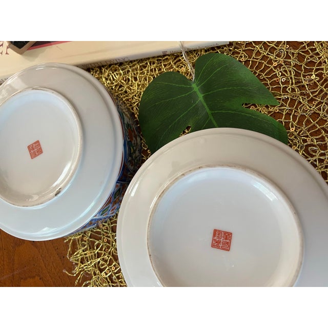 Up for consideration is a beautiful pair of chinoiserie soup bowls. These would look lovely in your home and they are a...
