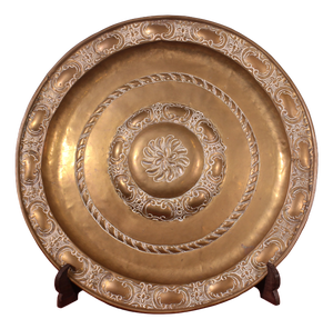 18th Century Brass Offering Dish, France