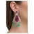 Late 20th Century Bochic “Capri” Vintage Emerald, Ruby & Diamond Earrings Set In 18K Gold & Silver For Sale - Image 5 of 13
