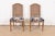 Henredon Henredon French Regency Louis XVI Carved Walnut Cane Back Dining Chairs or Side Chairs, Pair For Sale - Image 4 of 10