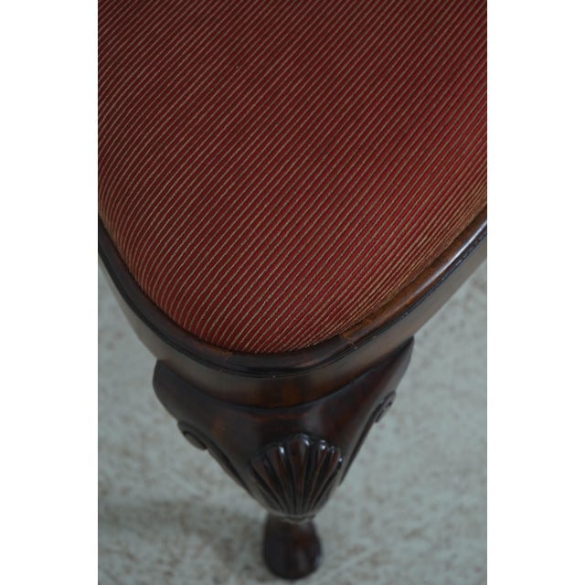 Set of 6 Maitland Smith Georgian-Style Mahogany Dining Chairs For Sale - Image 15 of 18