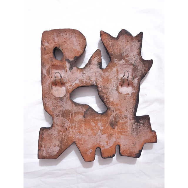 1970s Mid-Century Art Pottery Wall Tile from Elisabeth Vandeweghe, Belgium, 1960s For Sale - Image 5 of 6