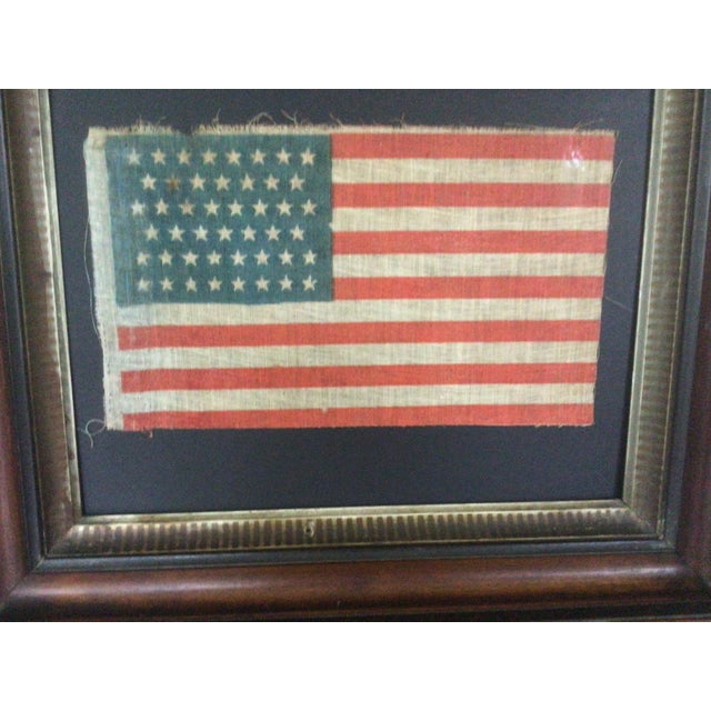 Antique 46 Star American Flag for Oklahoma 1908 #116 For Sale - Image 4 of 5