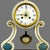 French Alabaster and Gilt Bronze Clock Garniture with Candelabra, 1870, Set of 3 For Sale - Image 3 of 11