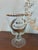 Traditional Vintage “Happy Anniversary” Gold Floral Glass Plate and Goblet Set For Sale - Image 3 of 9