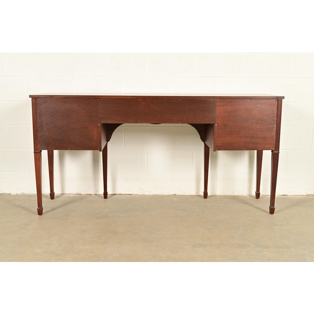 Kindel Furniture Federal Inlaid Mahogany Sideboard Credenza, Newly Refinished For Sale - Image 16 of 17