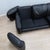 Black Vintage Black Leather Sofa, 1970s For Sale - Image 8 of 14