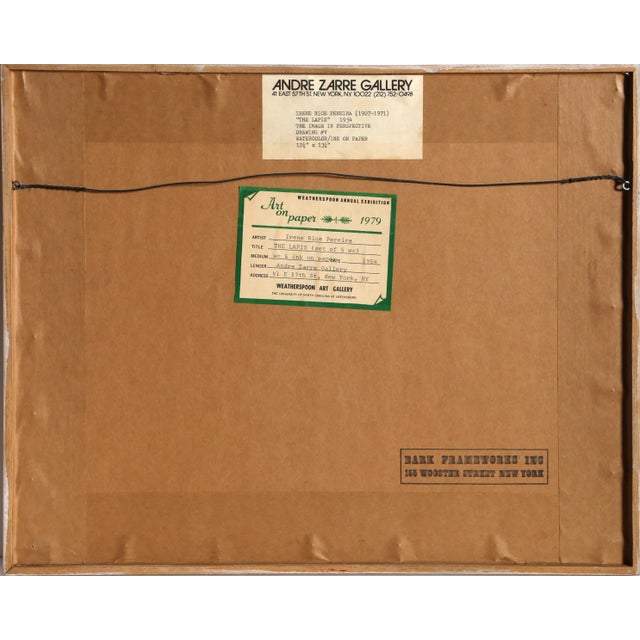 Irene Rice Pereira The Lapis V, 1954 Watercolor and Ink on Paper, signed, dated and titled Edition: 12 in. x 15 in.