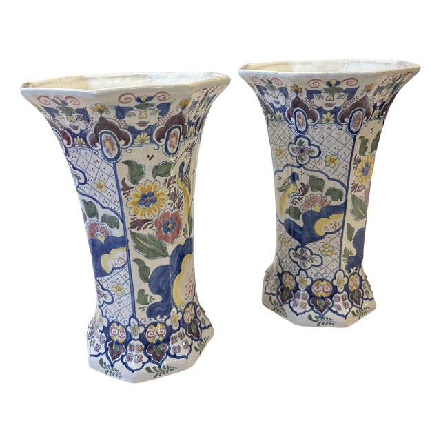 Vases in Porcelain from the Greek A, Set of 2 For Sale