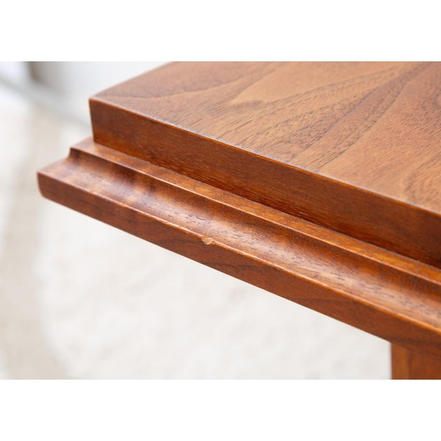 Wood Mid 20th Century Brutalist Style Accent Table For Sale - Image 7 of 7