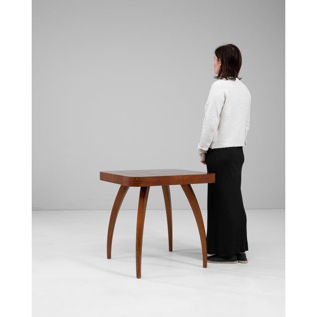1960s Czech Walnut Spider Table By J. Halabala For Sale - Image 11 of 18