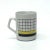 Vintage Grid Pattern Ceramic Mug Curation - Group of 4. For Sale - Image 9 of 10