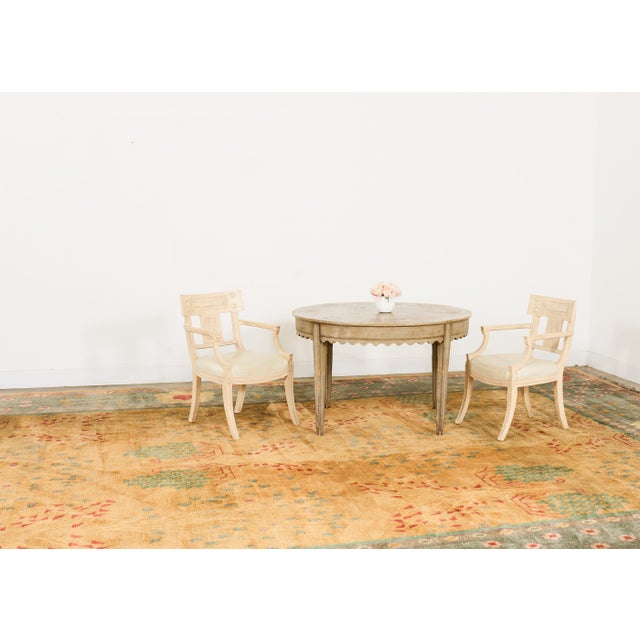 Monumental palace sized Arts and Crafts Donegal style rug measuring nearly 15 feet wide and 22 feet long. Custom bespoke...