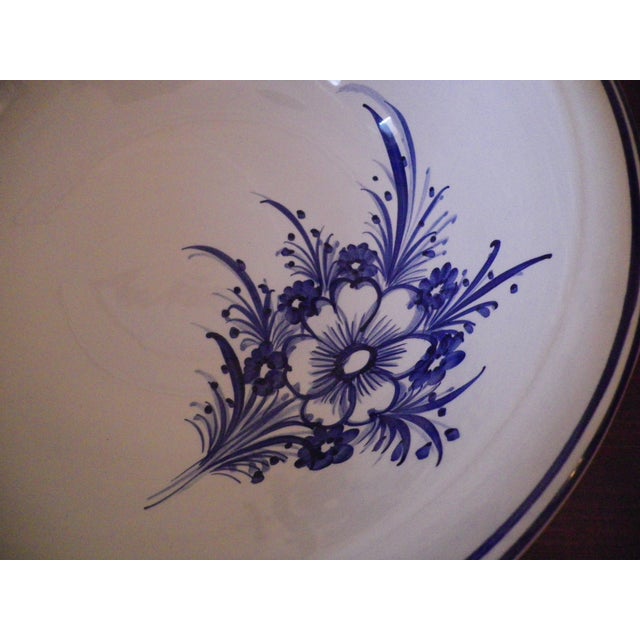 Vintage Wash Pitcher and Basin in Glazed Ceramic, France, 1940s, Set of 2 For Sale - Image 12 of 14