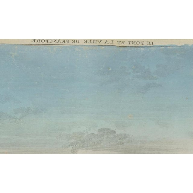 Copper Huguier, Frankfurt am Main Optica View, Hand-Colored Print, 1780 For Sale - Image 8 of 9