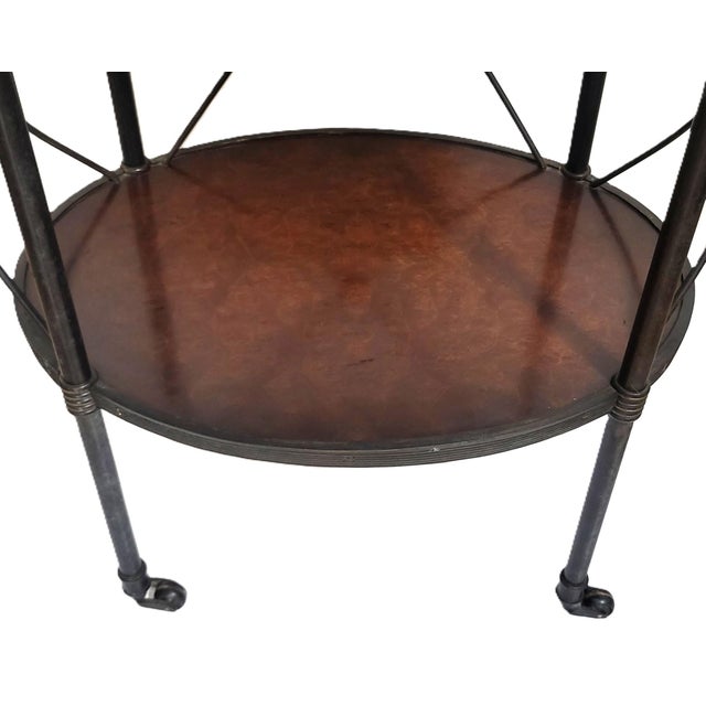 Pair of Vintage Oval Gueridon Theodore Alexander Side End Tables For Sale - Image 15 of 17